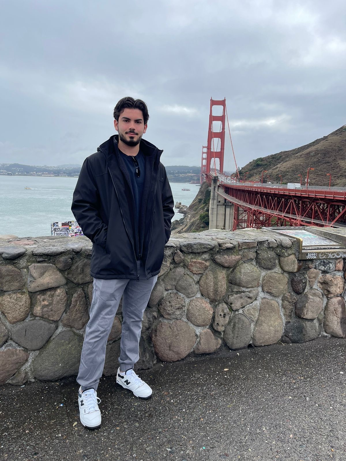 Abiel Peña at Golden Gate Bridge in San Francisco